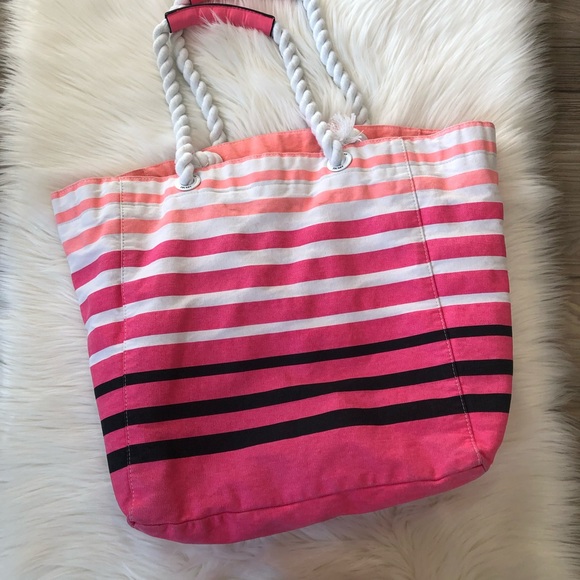 Victoria Secret Nautical Tote Bag - beach bag - Picture 2 of 5